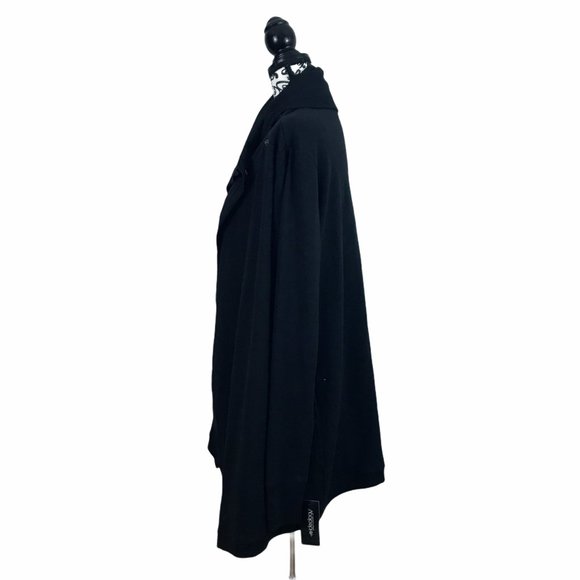 Ideology Asymmetric Long Sleeve Wrap Sweater Shirt - Picture 3 of 10